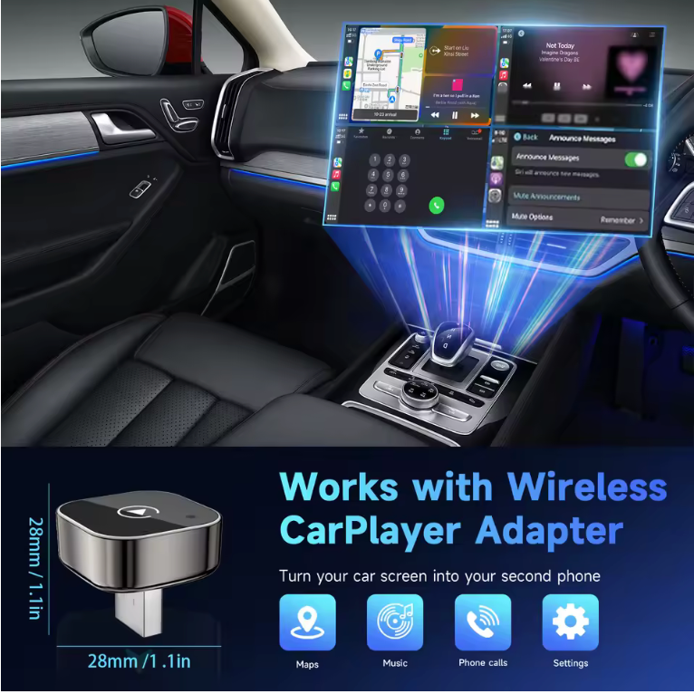 Wireless CarPlay Android Auto Smart Mini Box Plug And Play Universal