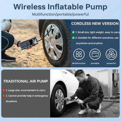 Portable Wireless Car Air Compressor Pump